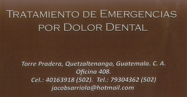 "Guatemalan Dentist Dr. Carlos Jacobs"
